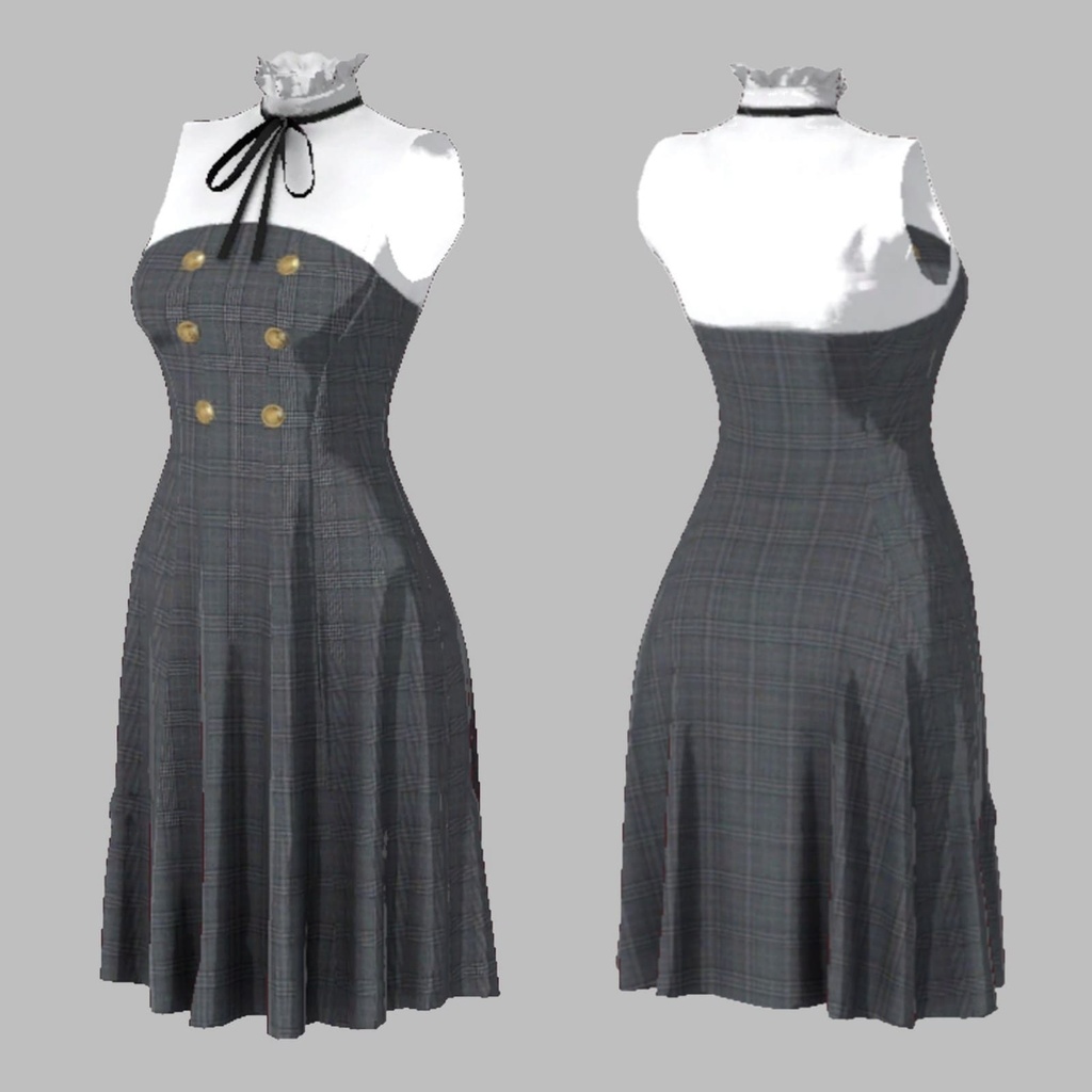 【VRoid】XWear試着用無料サンプルワンピース