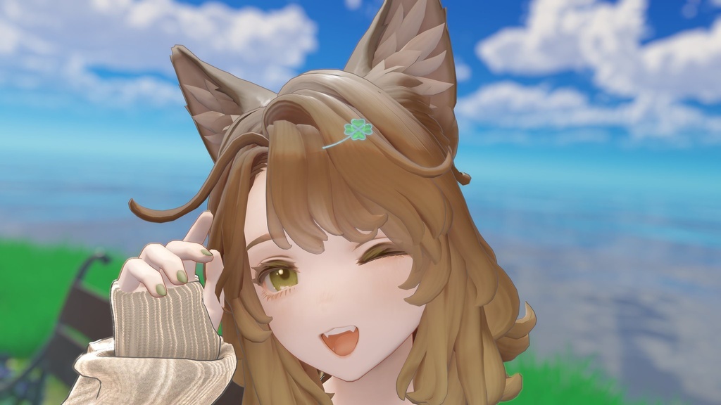 白詰草のヘアピン