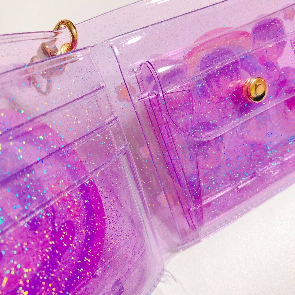 ラメラメ二つ折り財布