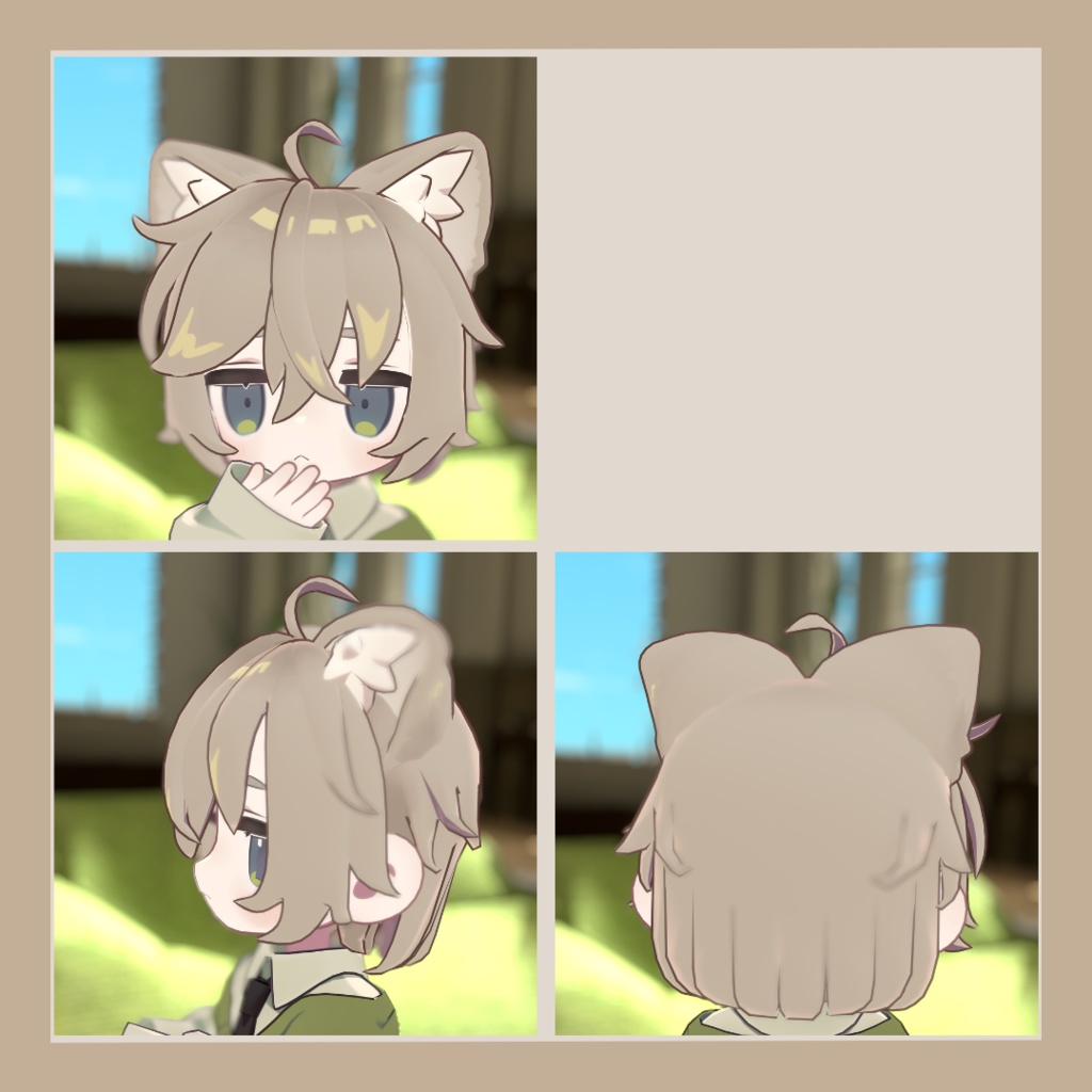 【VRchat想定】ねおきボブ【キプフェル&アズキ対応】