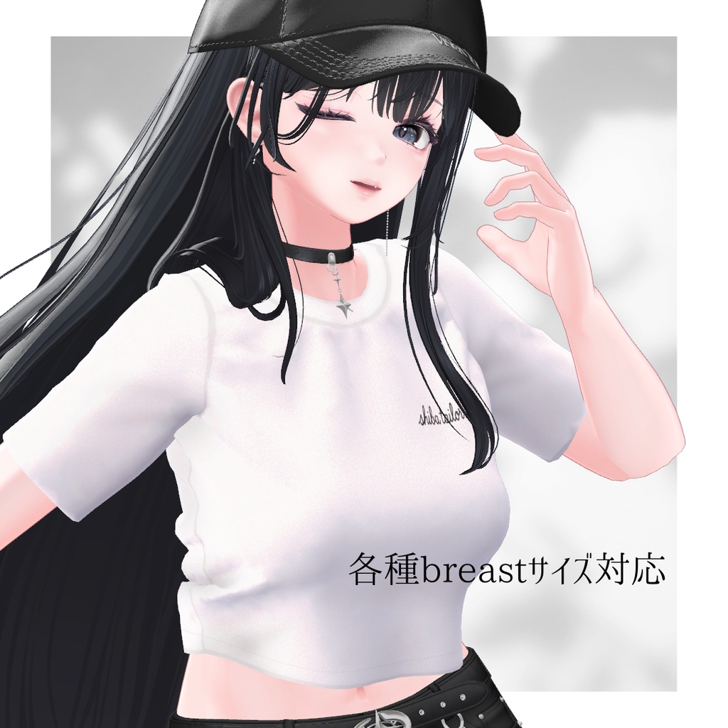 【海咲対応】Soft Palette T shirt【VRchat想定】