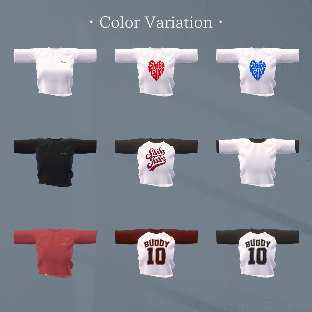 【海咲対応】Soft Palette T shirt【VRchat想定】