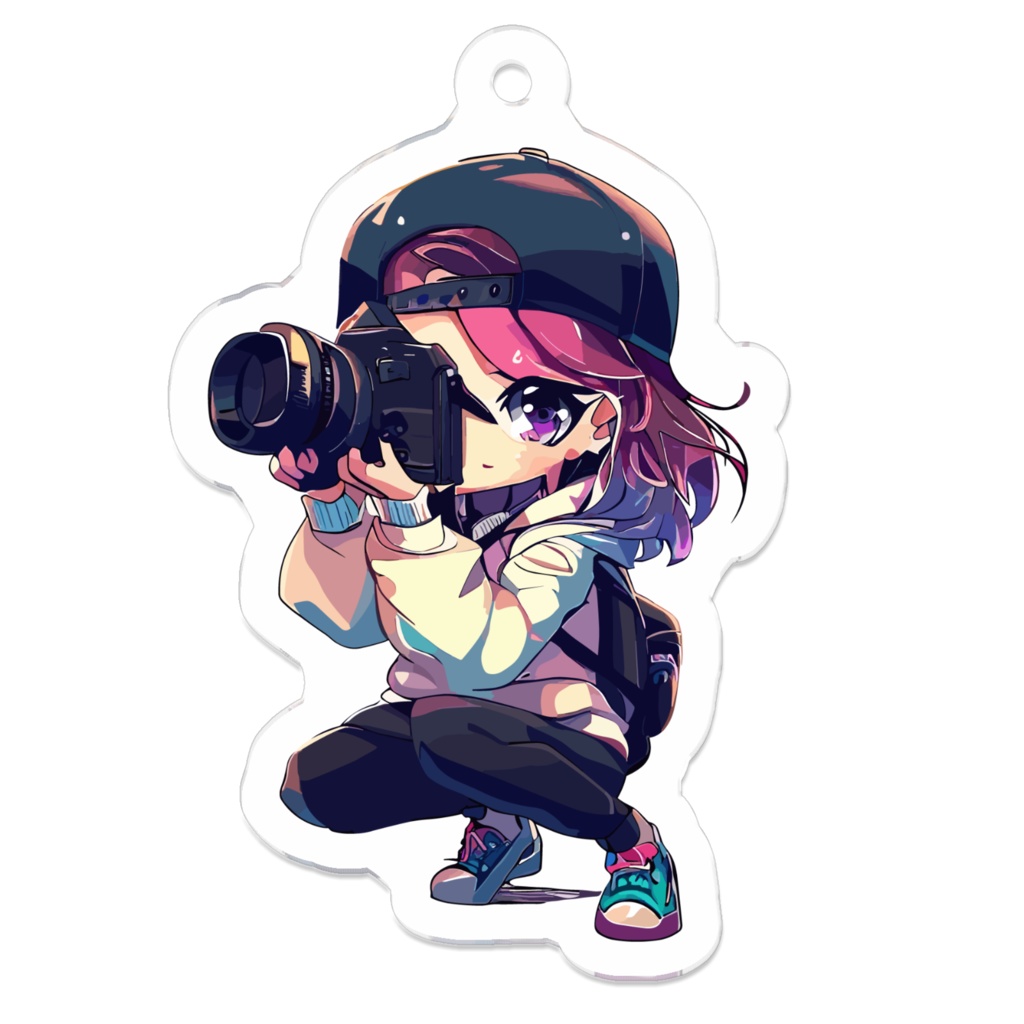 チビキーホルダー・Girl Photographer