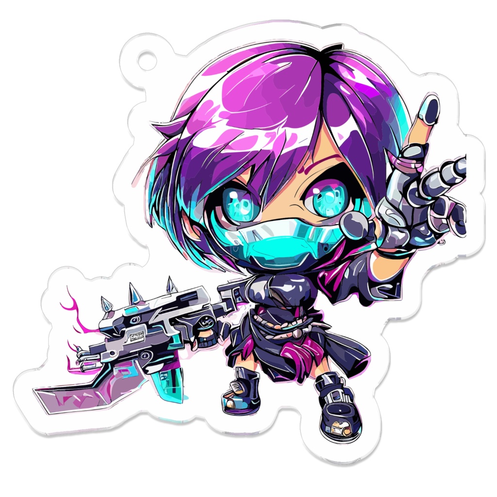 Chibi Electric Game Character