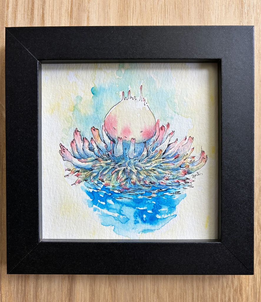 「うでとうでとみず」