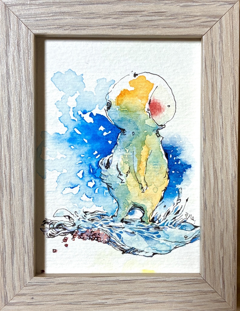 「びょうびょうと風」原画