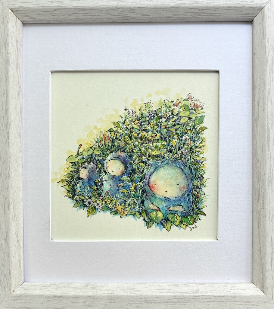 「葉っぱざわざわ」原画