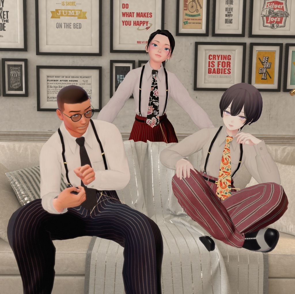 40's Zoot Suits 複数アバター対応