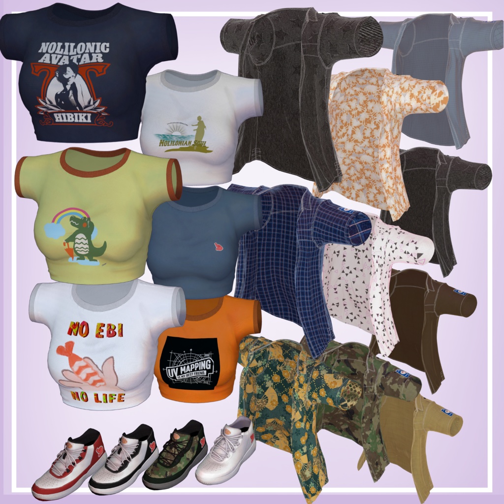 オリジナル3Dモデル 韻 -Hibiki-