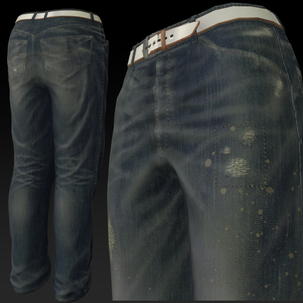 【複数アバター対応】Vintage Denim 2