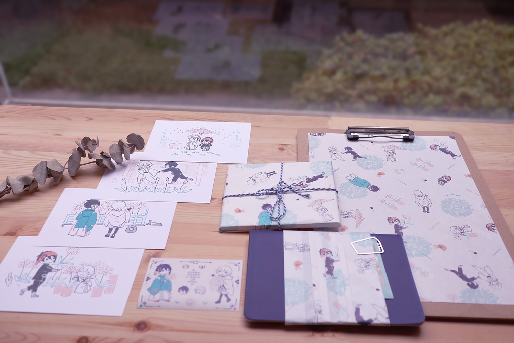 三日月+鶴丸ステーショナリー セット