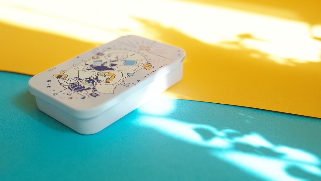 日本伝統玩具x山姥切ズ 缶ケース+シールセット