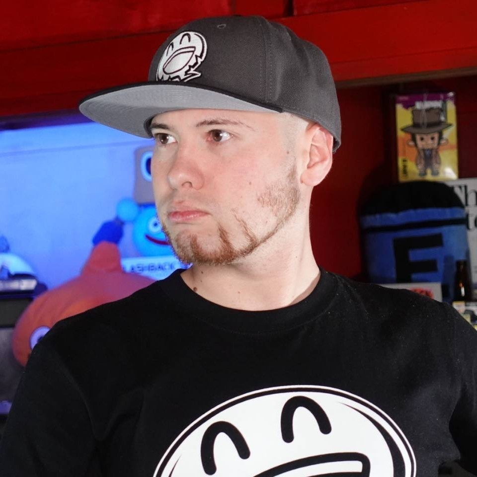 HTP ハイテンションスマイルくんロゴキャップ「Orange × Blue 」