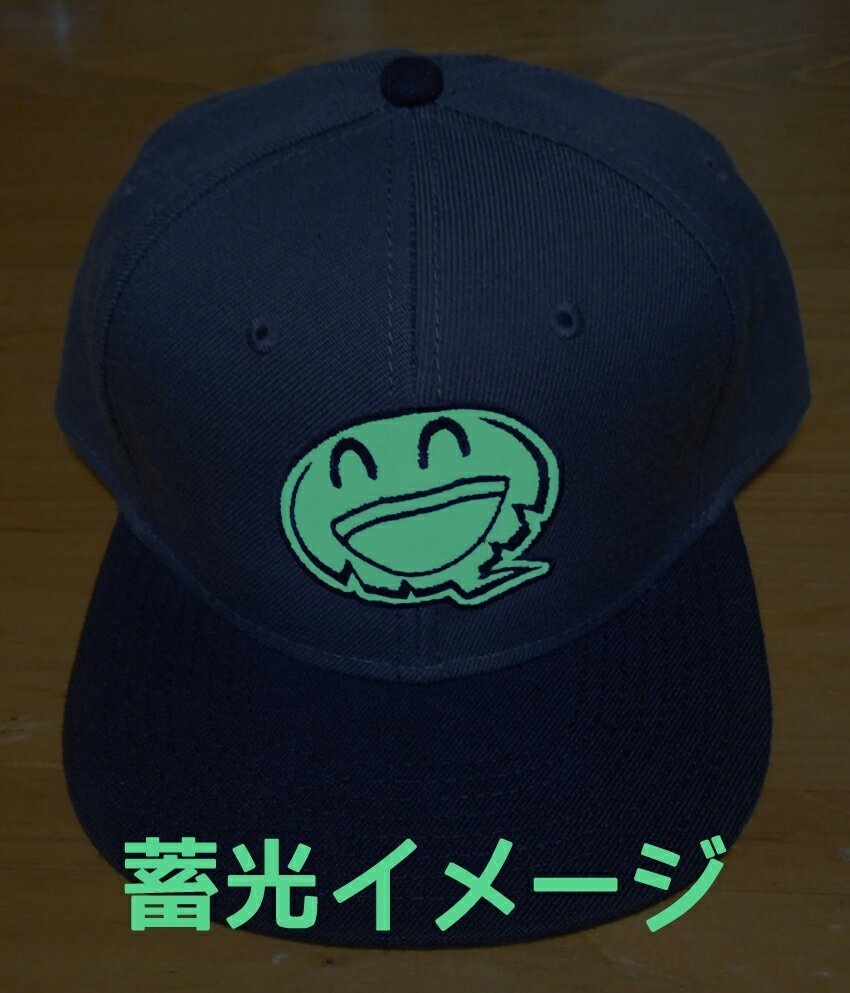 HTP ハイテンションスマイルくんロゴキャップ「Black × Charcoal」