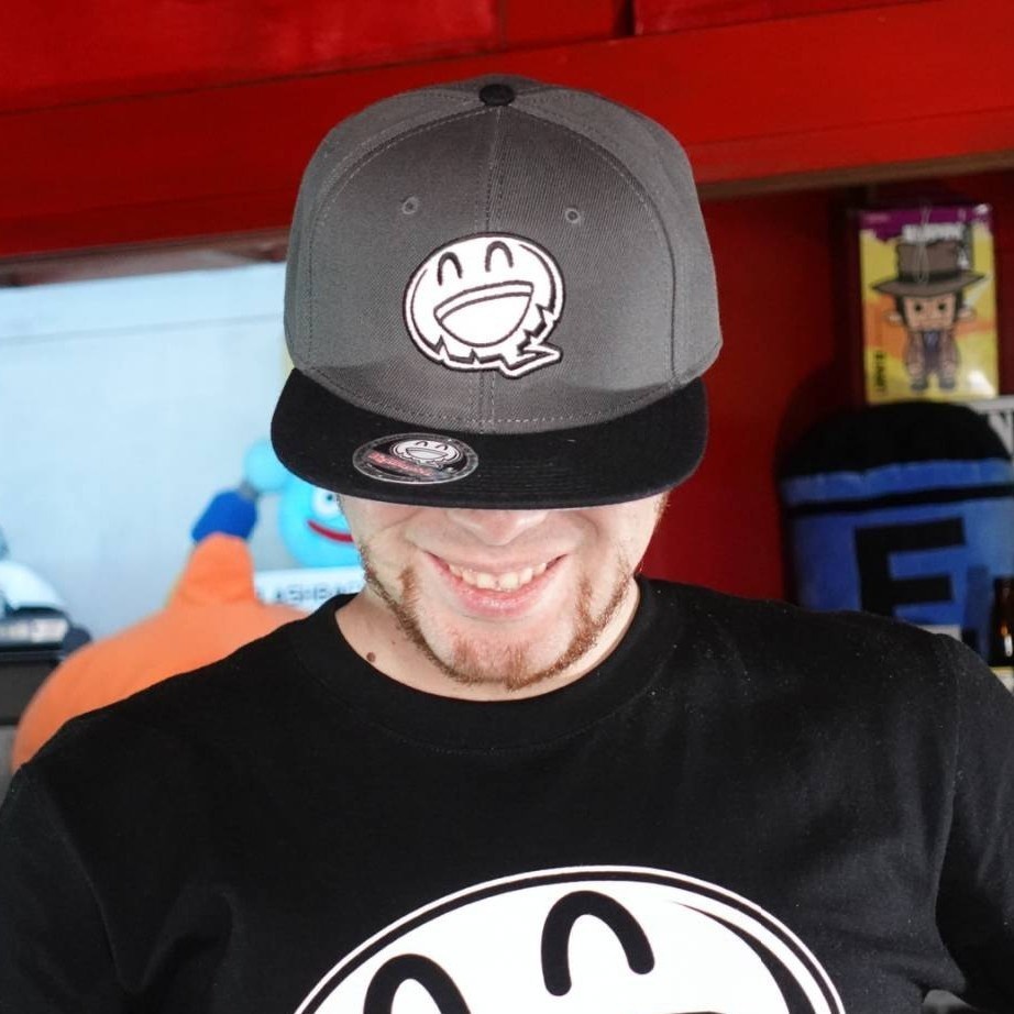 HTP ハイテンションスマイルくんロゴキャップ「Black × Charcoal」