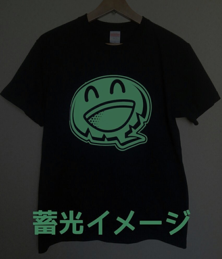 HTP ビッグロゴTシャツ「Black : glow-in-the-dark」
