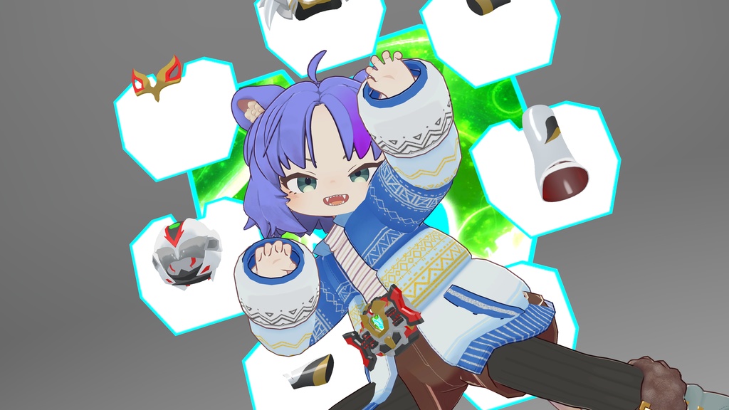 【まめふれんず & RadDollV2β 対応 VRヒーロー変身ギミック】ライズダイバーブレイズ - RISEDIVER-BLAZE