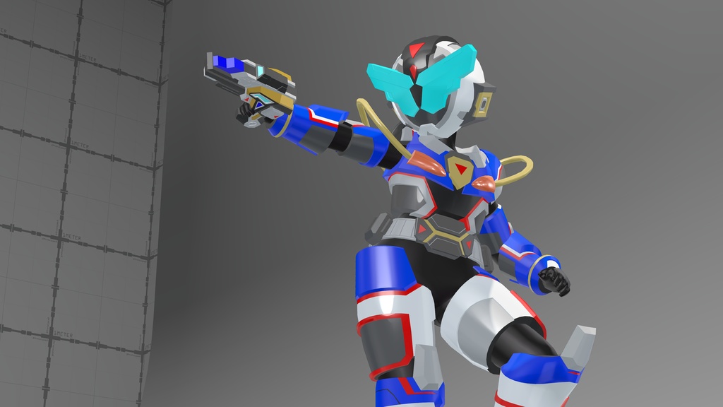 【複数アバター対応VRヒーロー変身ギミック】ライズダイバーガンマ - RISEDIVER-GAMMA