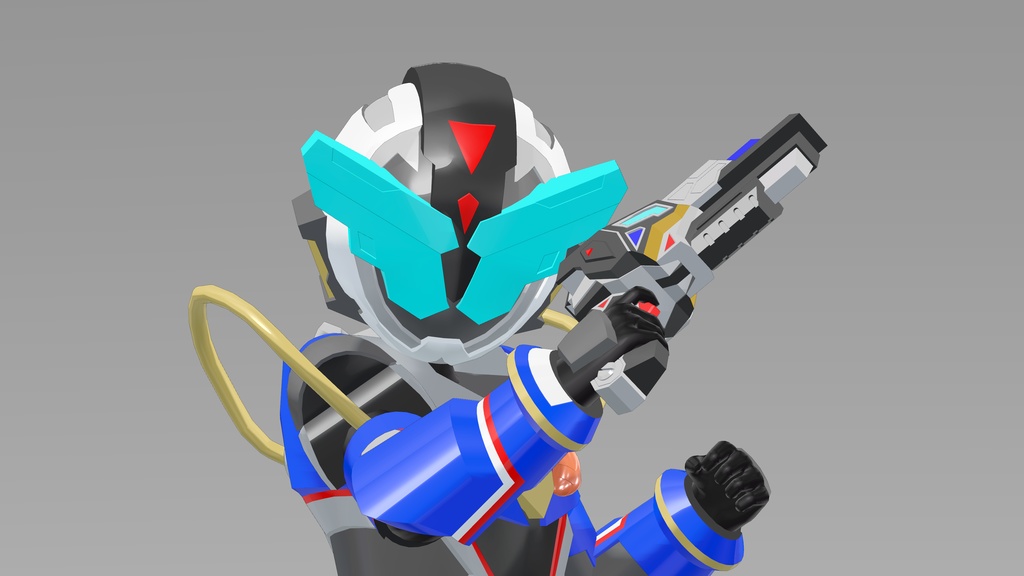 【複数アバター対応VRヒーロー変身ギミック】ライズダイバーガンマ - RISEDIVER-GAMMA