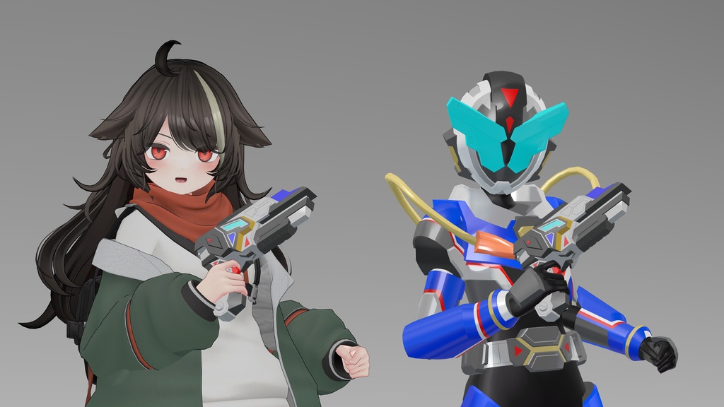 【複数アバター対応VRヒーロー変身ギミック】ライズダイバーガンマ - RISEDIVER-GAMMA