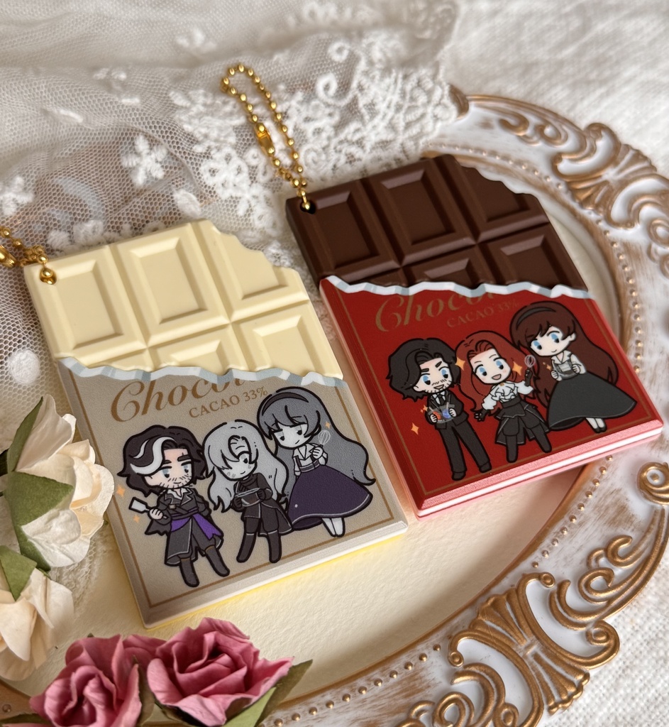 板チョコキーホルダー