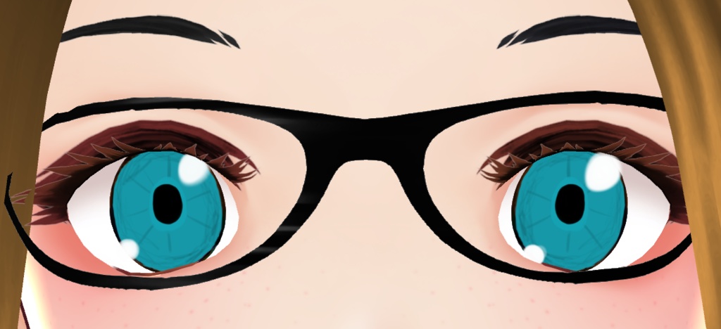 Vroid glasses hair texture
