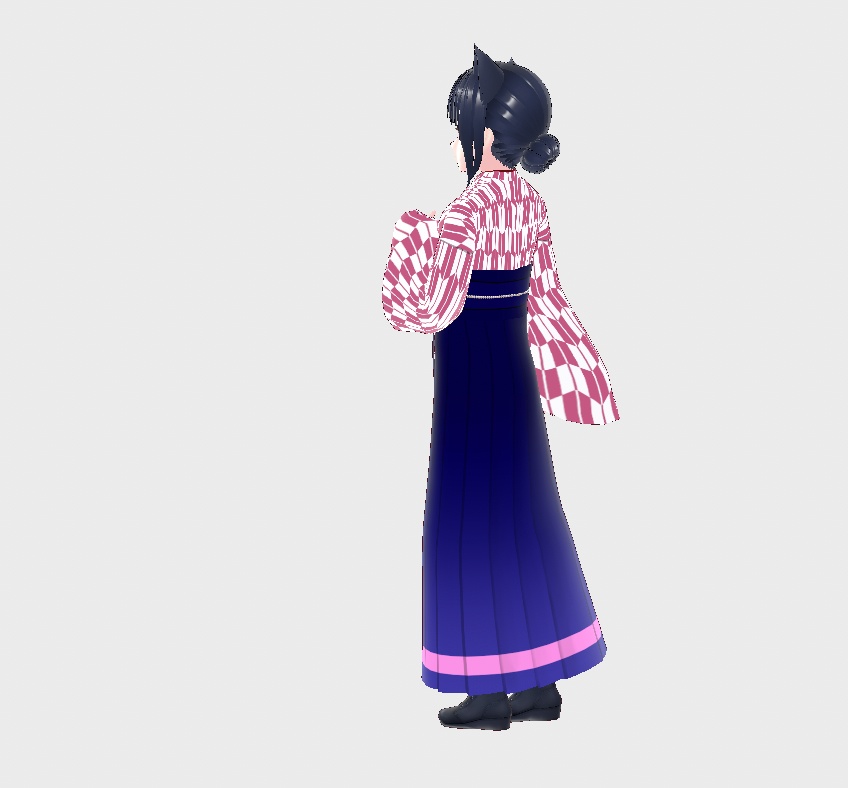 Vroidモデル:大正浪漫風にゃんこさん