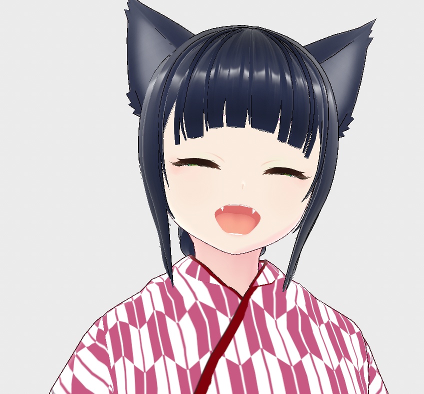 Vroidモデル:大正浪漫風にゃんこさん