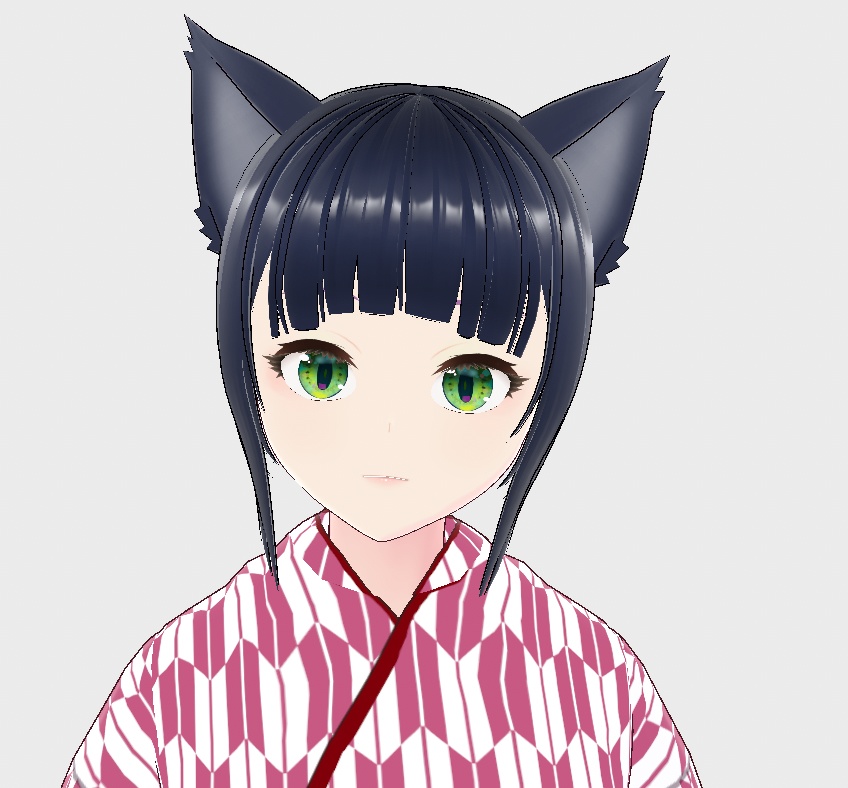 Vroidモデル:大正浪漫風にゃんこさん