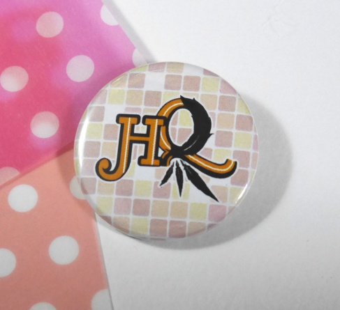 アイドルパロ、ロゴ缶バッジ