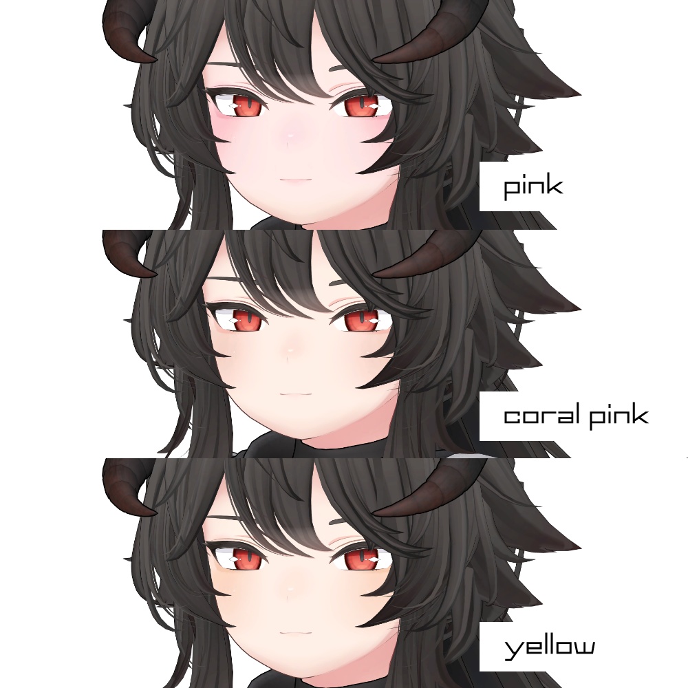 【6アバター対応】Makeup&Eye texture