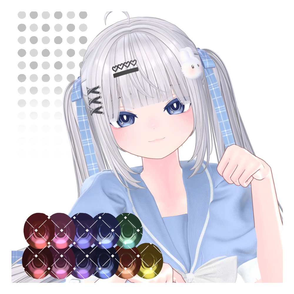 【6アバター対応】Makeup&Eye texture