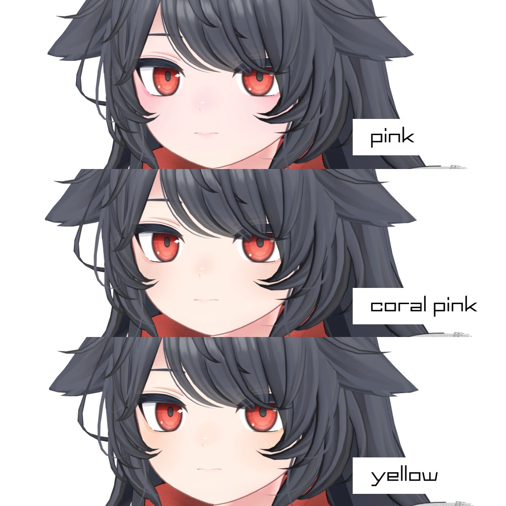 【6アバター対応】Makeup&Eye texture