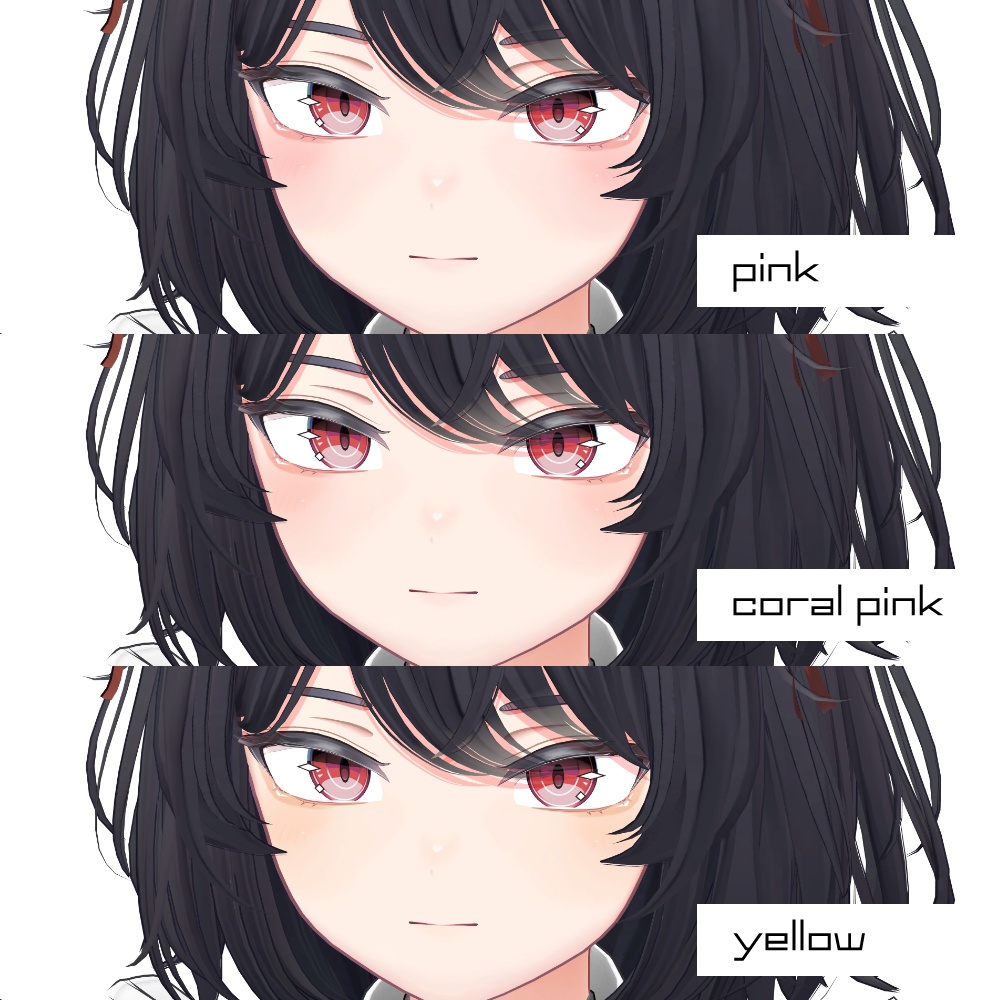 【6アバター対応】Makeup&Eye texture
