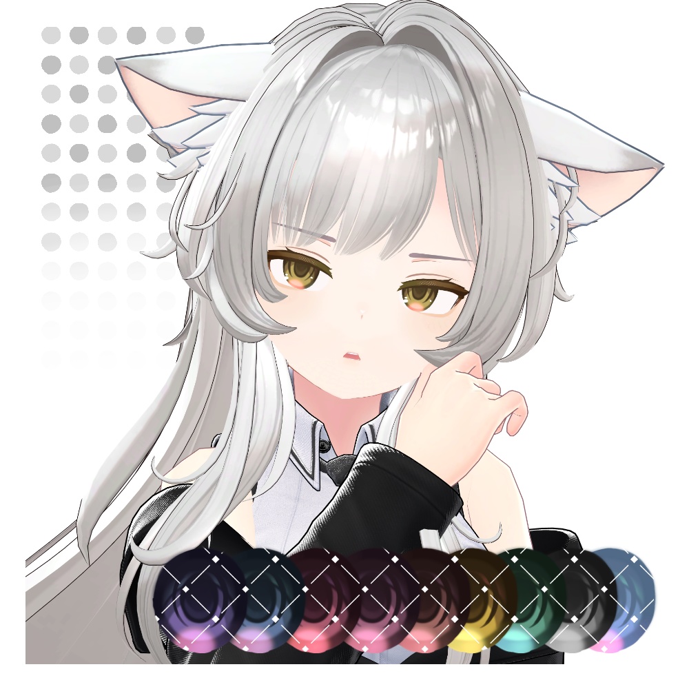【6アバター対応】Makeup&Eye texture