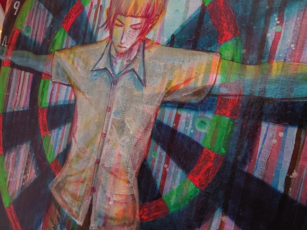 【両面・原画】『極楽浄土』『人間ダーツ』