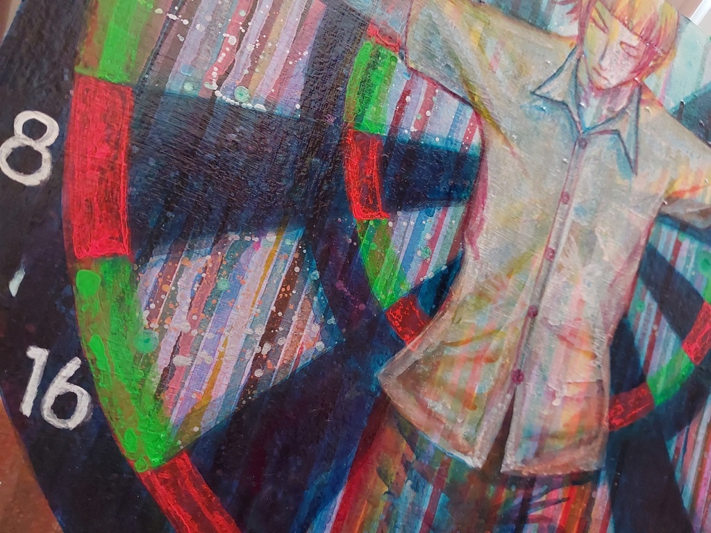 【両面・原画】『極楽浄土』『人間ダーツ』