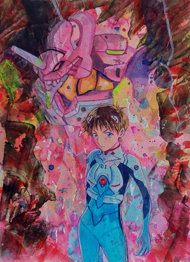 【アナログ原画】逃げちゃ駄目だよ