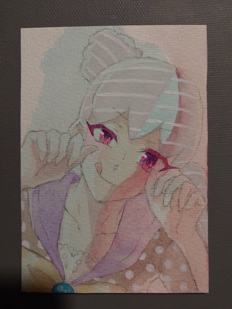 【アナログ原画】90's風◆創作キャラ10枚セット