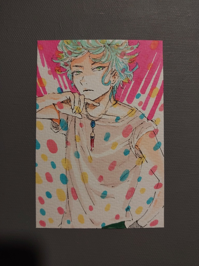 【アナログ原画】90's風◆創作キャラ10枚セット