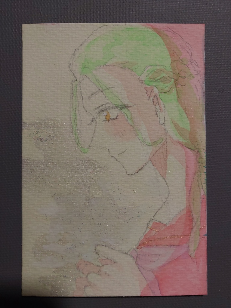 【アナログ原画】90's風◆創作キャラ10枚セット