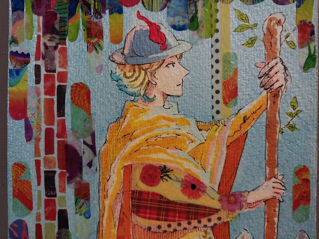 【アナログ原画】タロットカードオマージュ◆90年代風◆創作キャラ4枚セット