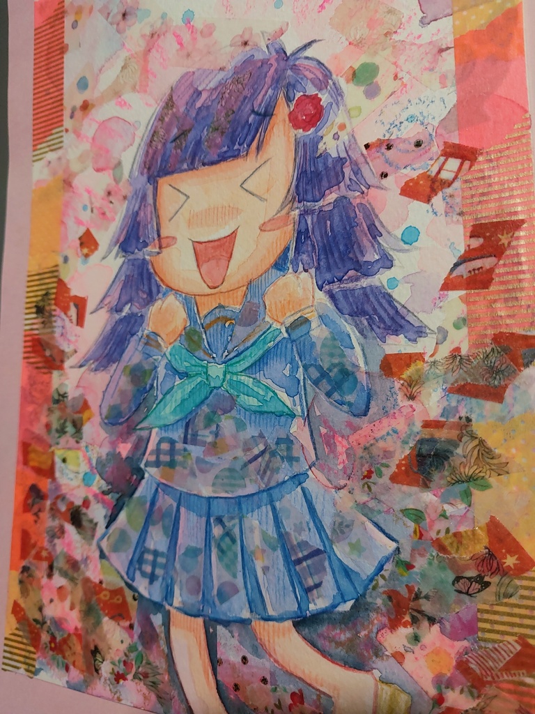 【アナログ原画】デフォルメ創作キャラ