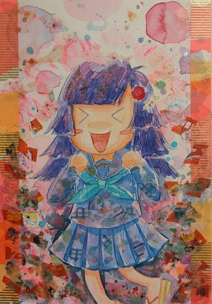 【アナログ原画】デフォルメ創作キャラ