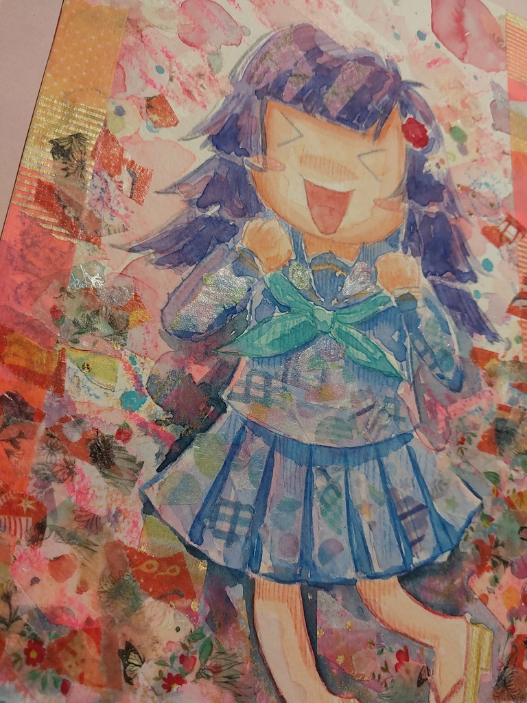 【アナログ原画】デフォルメ創作キャラ