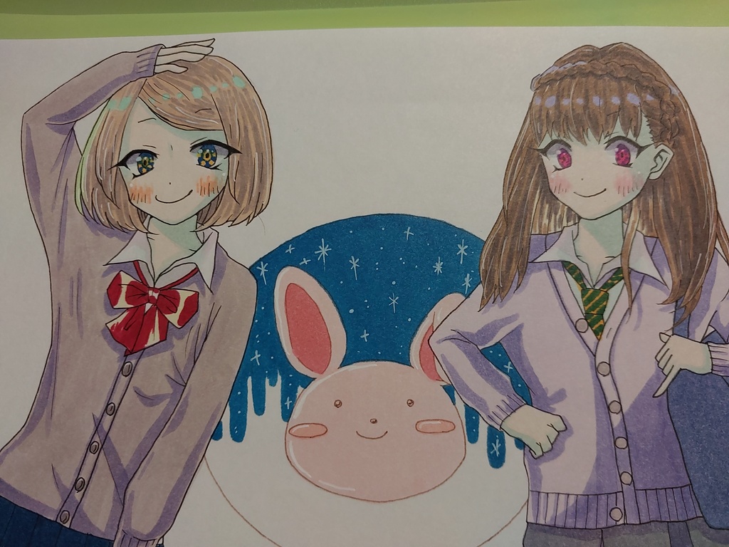 【アナログ原画】90年代風◆オリジナルイラスト