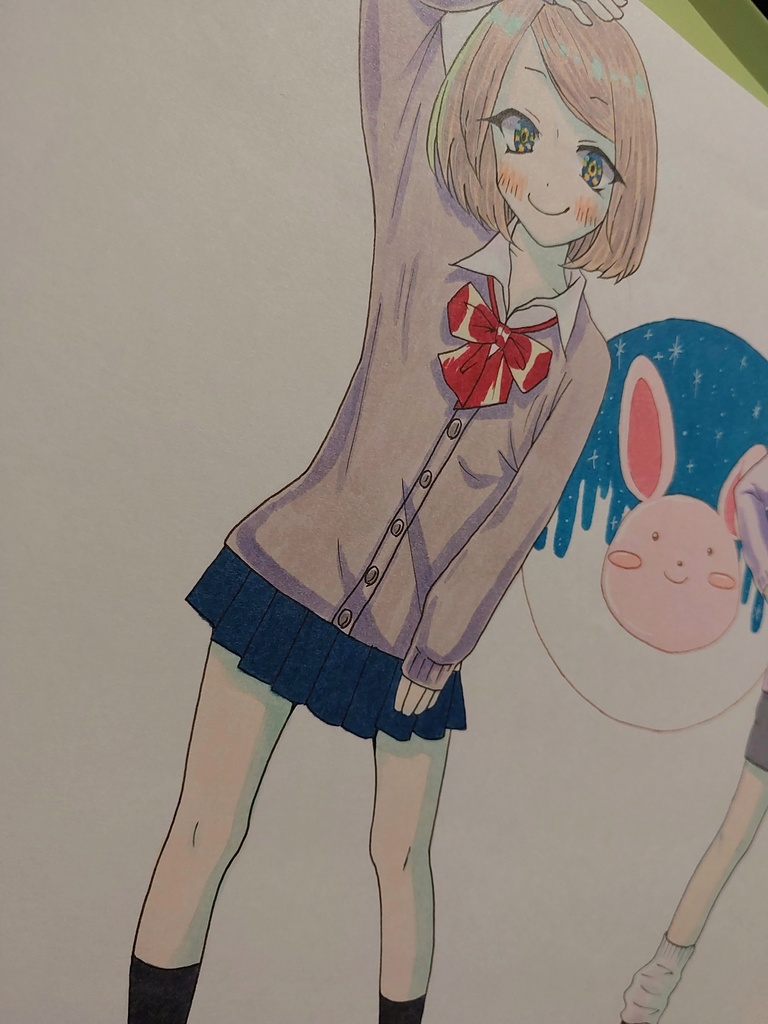 【アナログ原画】90年代風◆オリジナルイラスト