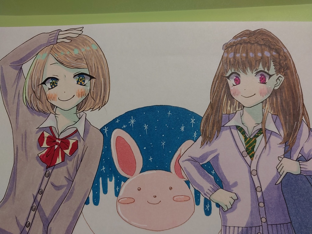 【アナログ原画】90年代風◆オリジナルイラスト