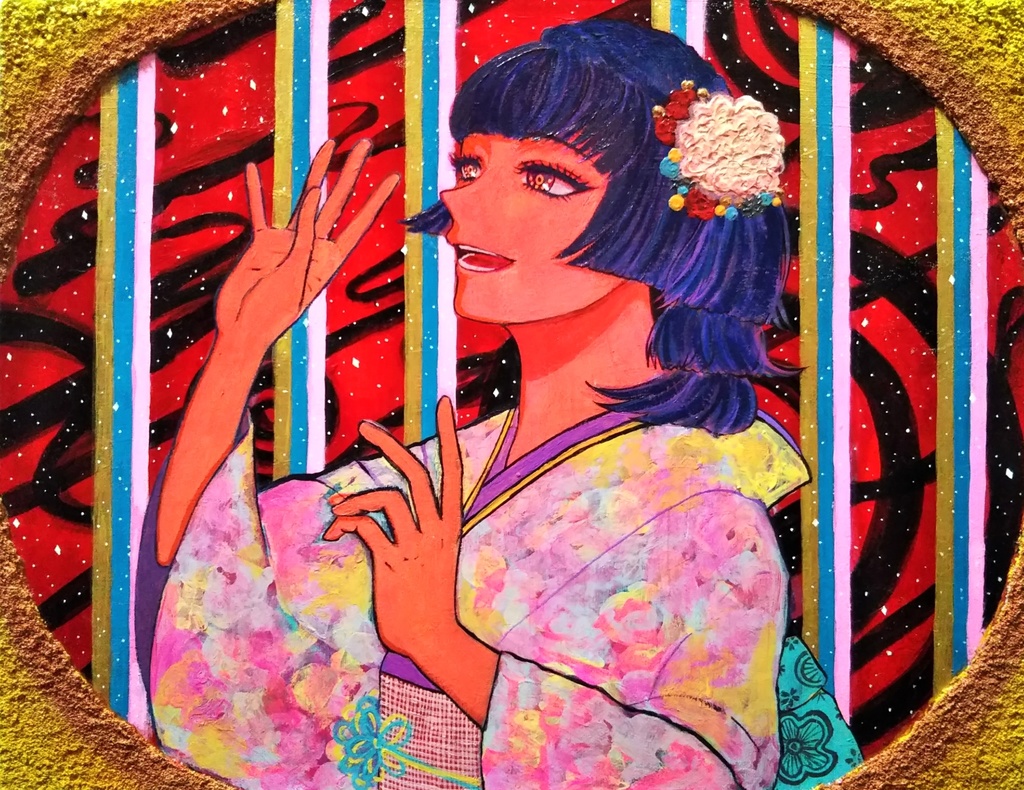【アナログ原画】90年代風◆2020年宇宙の旅