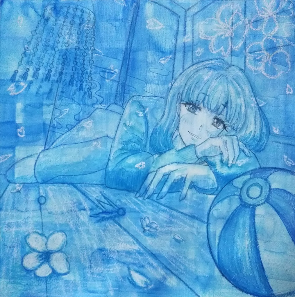 【アナログ原画】90年代風◆『冷たい春Ⅱ』